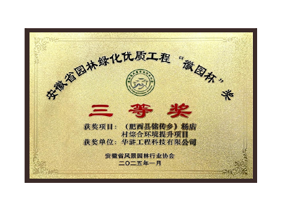 黔西南布依族苗族自治州荣获2025“徽园杯”奖三等奖